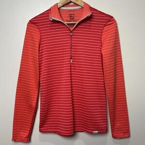 Patagonia Women’s Capilene Midweight 1/4‎ Zip Size Small Pullover Pink Stripped